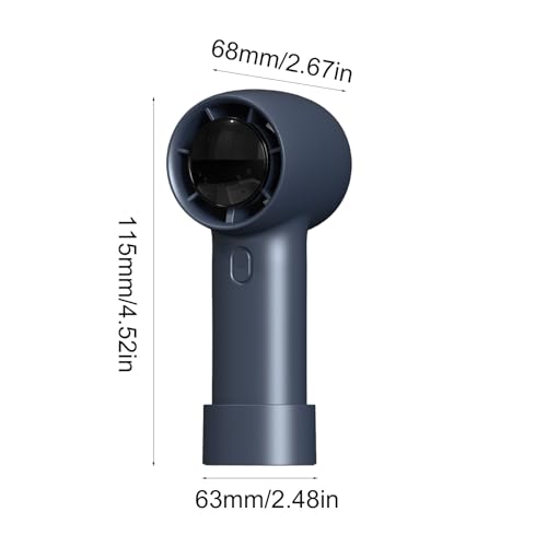 Ventilateur à main portable avec affichage numérique et batterie rechargeable - 6