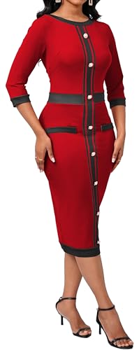 Image of CuteCherry Women Sexy Dress Bodycon Work Dress Elegant Pencil Dress