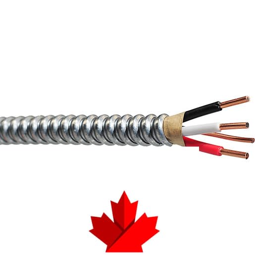 8/3 Stranded Copper BX Wire / 50 Feet / 50A / $15.5 per Meter/CSA