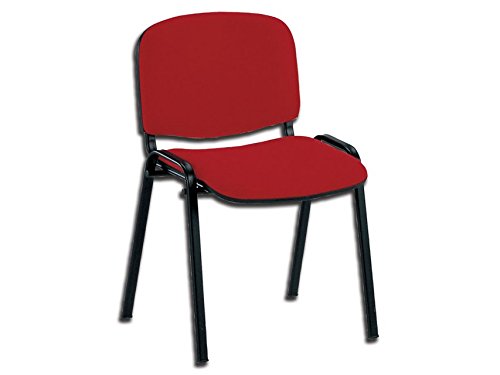 GIMA 45030 Sedia ISO, Tessuto Rosso (TN 050), 1 Pezzo