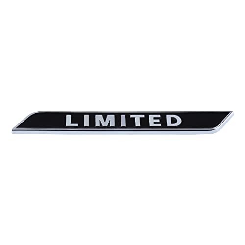 Image of Limited Emblem 3D nameplate Logo Right /Left /Tailgate Fender Badge Compatible with Car Truck (Black)