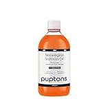 Puptons Norwegian Salmon Oil for Dogs & Cats | 500ml, Contains 21 Omega Fatty Acids | Fish Oil Supplement for Glossy Coat, Immune Support, Itchy Skin, Softer Paws, Joint & Brain Health | 500ml