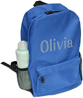Varsany Navy Personalised Childrens Kids Boy Girl PE Bag, Gymsack Bag, Sports Bag, Gym Kit Bag, Drawstring Bag, Cinch Gym Bag, Perfect for Back to School, Football, Swimming