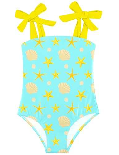 Image of Toddler Swimsuit Girl One Piece Baby Girls Bathing Suit Swimwear UPF 50