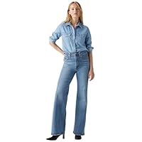 Levi's Ribcage Bells Med Indigo-Worn IN, Sonoma Walks, 24W x 34L para Mujer
