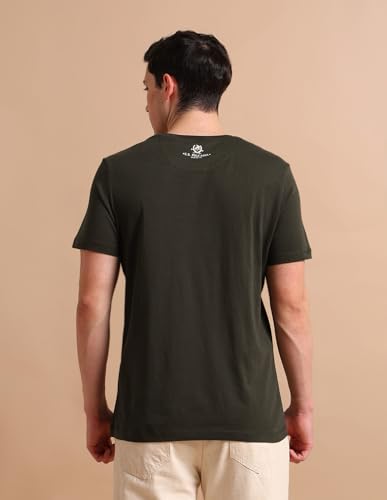 Image of U.S. Polo ASSN. Brand Printed Cotton T-Shirts for Men - Breathable & Comfortable, Half Sleeves Mens Casual T Shirts