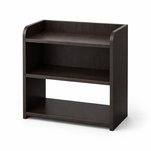 Image of FireBees Shoe Rack Wooden for Home | 3 Tier Shoe Stand Organizer for Entryway & Hallway | Footwear Storage Shelf for Shoes, Slippers & Sandals (Dark Brown, 40.6x25.4x50.8 cm)
