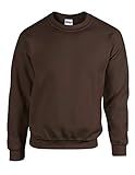Gildan 18000 - Sudadera con cuello redondo para hombre marrón chocolate M