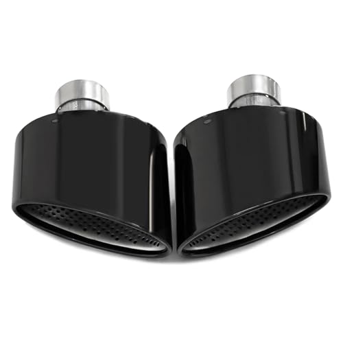 Embout ovale d'échappement Audi A4 A5 A6 A7 look RS4 RS7 finition Black