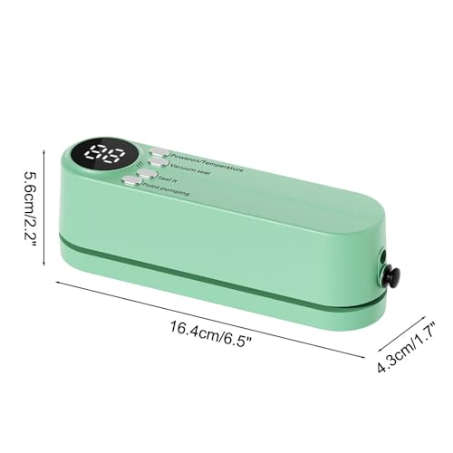 Image of Mini Bag Sealer, Cordless Handheld Heat Vacuum Sealer with 3 Sealing Gears for Candies Snacks Food Storage