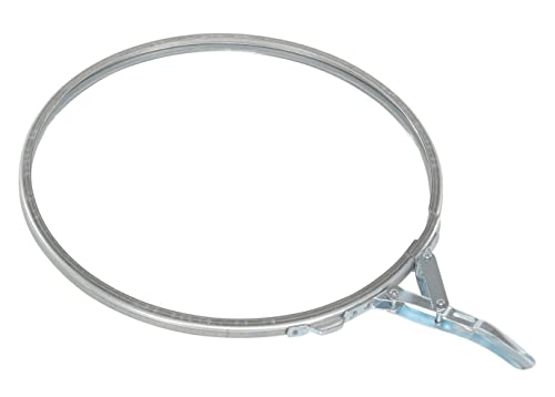 Vestil LID-STL-LL-UNR Steel UN Rated Lever Lock Closing Ring for 5 Gallon Pail Lids Silver