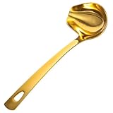 ULTECHNOVO Edelstahl Soßenlöffel Klein mit Langem Griff Polierte Küchenkelle für Bratensoßen und Dressings Spülmaschinengeeignet Küchenutensil für Zuhause und Restaurant