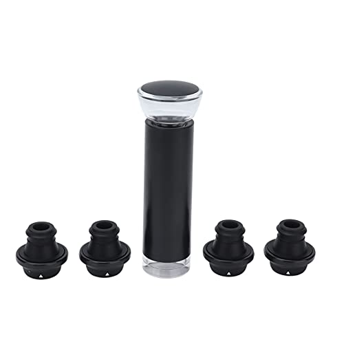 Pompa di salvatore di vino Yizisecce, per sigillatore a vuoto manuale, con 4 tappi, di conservazione del vino portatile, per l'uso di casa e ristorante