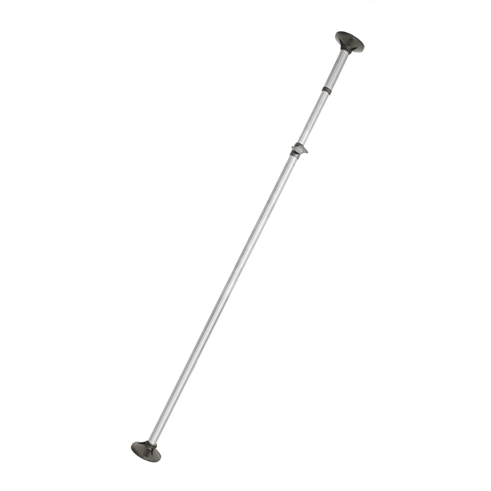 YNBSHGAA Adjustable Heavy Duty Standing Garment Rack with 2 Large Shelves and Telescopic Hanging Rod Grey+Silver,Grey+silver-Floor-Ceiling Pole