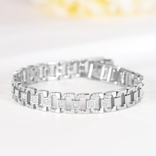Pulsera estilo Cubana para hombre y mujer de 14K chapado miniatura 5