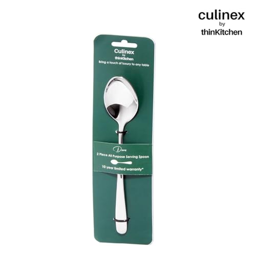 Image of Culinex 18 /8 Premium Stainless Steel 6.3 inch Tea Spoon Set of 6 for Dining Table, Kitchen - Dora| Small Spoons Ideal for Tea, Coffee, Spices, Dessert, Silver Rustproof Flatware By thinKitchen