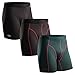 DANISH ENDURANCE Herren Sport Boxershorts 3 Pack (Mehrfarbig (1 x schwarz, 1 x grün/lila, 1 x schwarz/rot), Medium)
