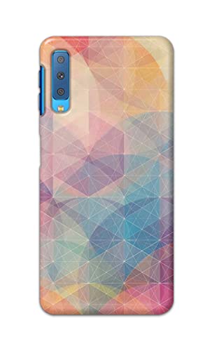 Image of Printed Hard Back Cover Case for Samsung Galaxy A7 2018 Back Cover (Crumpled Paper Design) -1803