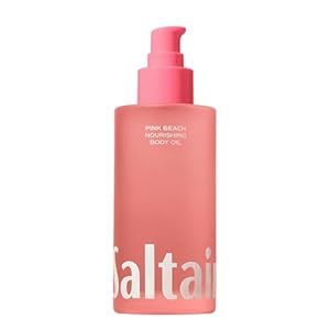 Saltair Body Oil. Luxurious Pink Beach After Shower and Bath Oil Moisturizer for Women. Botanical, Non-Greasy, and Well-Absorbing Lotion for Hydrating Dry Skin. 4oz Pump Bottle