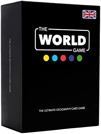 The World Game – Geography Card Game – Educational Board Game for Kids, Family & Adults – Cool Learning Gift Idea for Teenage Boys & Girls