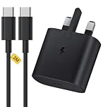 Samsung Phone Fast Charger Plug and Cable 2M Long Charging for Samsung Galaxy S26 S25 S24 S23 S22 S21 S20 A36 A56 A55 A54 A35 A34 A33 A32 A05 A06 A16 A17 A25 A26 A27,USB Type C Lead with USBC Head