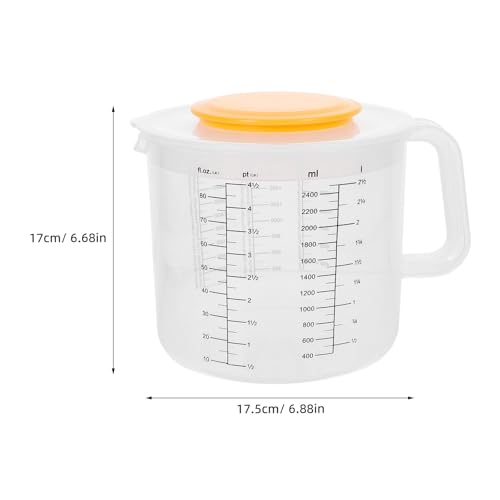 Tazón medidor con balanza y tapa 2.5L blanco miniatura 2