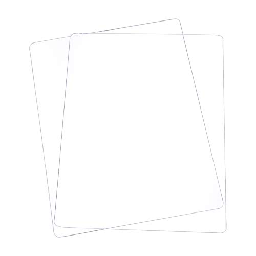 OLYCRAFT 2PCS Acrylic Cutting Pads Transparent Die Cutting Plates Die Cutting Mat for Die Cutting Work Crafting -7.7 x 6 Inch