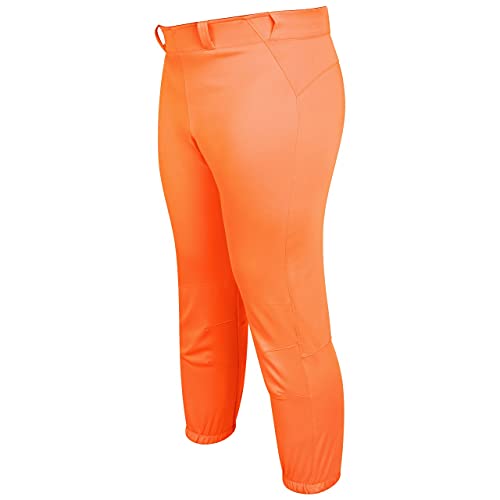 Exxact Sports Womens Softball Pants - Yoga Style Softball Pants For Women, Girls Softball Pants - Al, Orange #TOP4