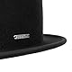 Stetson Classic Uni Bowler Wollhut - Einfarbiger Hut aus Schafswolle - Filzhut Melone Hut - Wasserabweisend & Packable - Unisex - Frühjahr bis Winter schwarz L (58-59 cm)