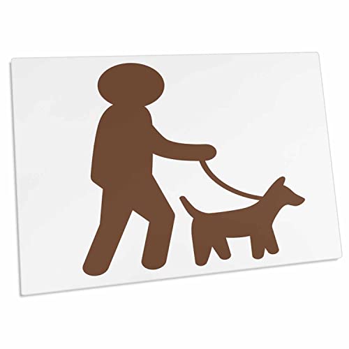 3dRose Dog Walker, alfombrilla grande para escritorio