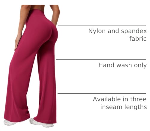 Image of YEOREO Ease Workout Leggings Womens Straight Leggings Eddiy Gym Yoga Pants | 29 inch /31.5 inch /33 inch /35 inch,No Front Seam,High Waist,Buttery,Booty Lifting,Wide Leg