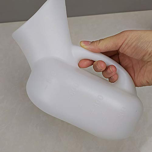ROYETUM Lifestyle Incontinence Aid Female Urinal for Car, Toliet Urinal, Bedpans Pee Bottle, with a Lid and Funnel, Plastic Can for Car, Old Man, Child and Diabetes for Camping Outdoor Travel