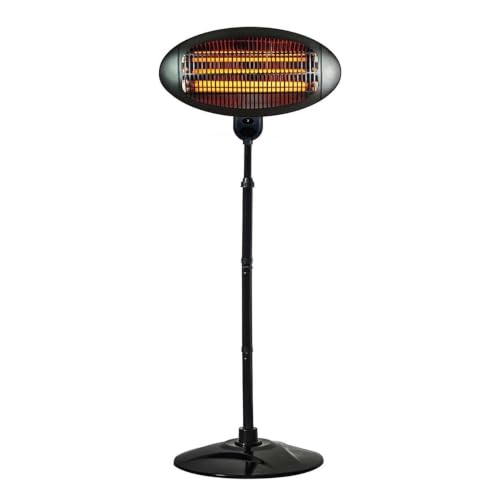 STATUS Outdoor Electric Heater, Black Stainless Steel, 2000W