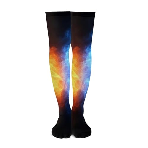 Women Girls Fashion Non Skid Cushioned Crew Socks Knee Thermal Socks4