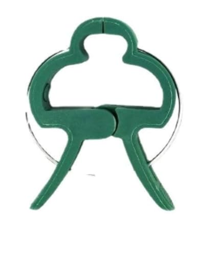 Farigrut 植物クリップ 園芸 サイズ 茎害ない 野菜 誘引クリップ 花のつる トマト 登山植物 植物サポート 支柱クリップ 庭の植物クリップ 苗木固定 支柱パーツ 再利用可能 盆栽用 園芸用 ガーデ用品 (大きい100個)