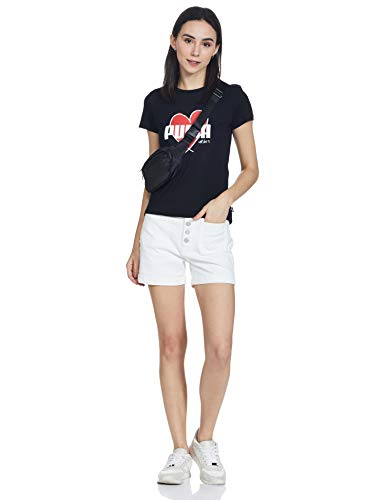 Image of PUMA Women's Solid Regular Fit T-Shirt