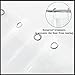 GBYcLyw Clawfoot Tub Clear Shower Curtain or Liner 180x70 Inch Wrap Around Shower Liner with 6 Magnets Waterproof Peva Plastic Shower Curtain Sets 32 Metal Hooks Included