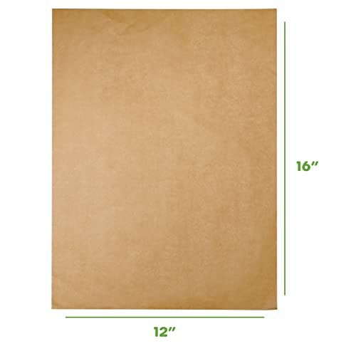 [200 Count] 12 X 16 Inch Precut Baking Parchment Paper Sheets Unbleached Non-Stick Sheets For Baking & Cooking - Kraft #TOP1
