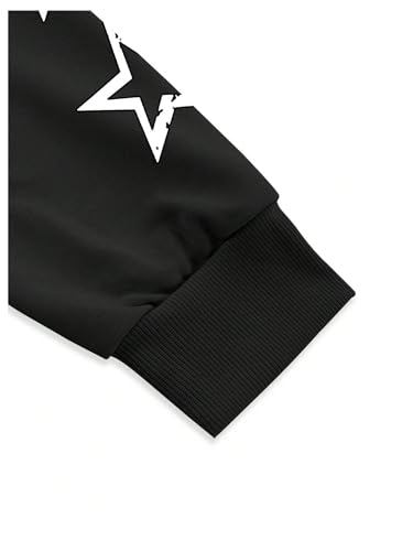 Men's 2 Piece Sweatsuit Long Sleeve Graphic Hoodies and Designer Stacked Sweatpants Jogging Suit4