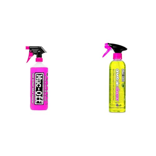 Muc-Off Nano Tech Bike Cleaner Bio Drivetrain Cleaner, 500 Milliliters - Effective Biodegradable Bicycle Chain Cleaner and Degreaser Spray - Suitable for All Types of Bike