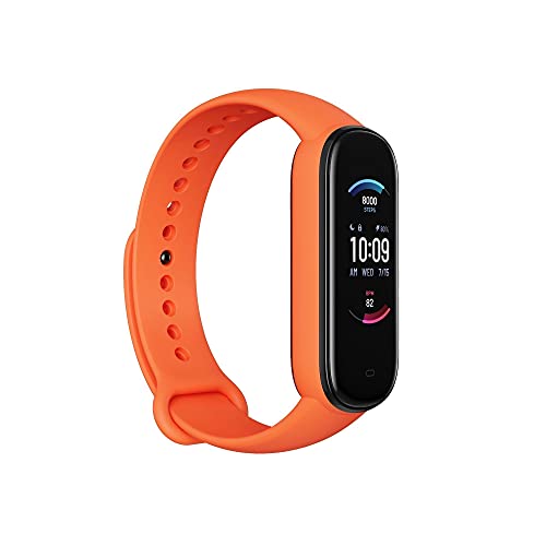 Amazfit Band 5 Activity Fitness Tracker for Women, Alexa Built-in, 15-Day Battery Life, Blood Oxygen, Heart Rate, Sleep & Stress Monitoring, 5 ATM Water Resistant, Health Smart Watch, Orange #1