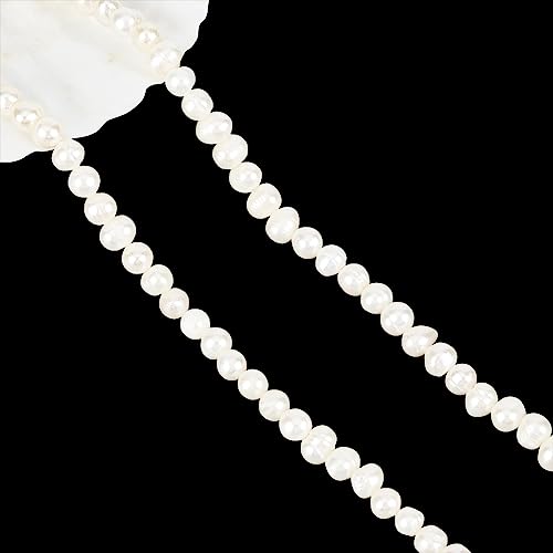 NBEADS About 60 Pcs Grade A Natural Cultured Freshwater Pearl Beads