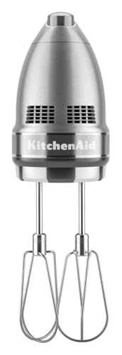 Image of KitchenAid 9-Speed Digital Hand Mixer with Turbo Beater II Accessories and Pro Whisk - Contour Silver,(Pack of 2)