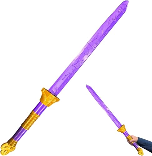 Dämonenjäger Rum-i Schwert Rum-i Vier Tiger Schwert Halloween Cosplay Kostüm Accessoire Cosplay Waff-e Fantasy Accessoire Anime Sammlerstück für Mädchen und Frauen (Lila)