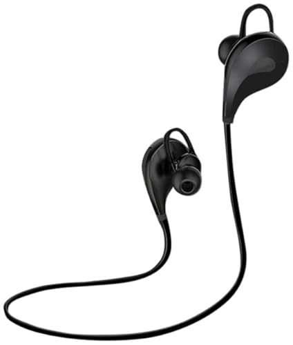 Ecouteurs Bluetooth Sport pour Samsung Galaxy A22 Smartphone sans Fil Bouton Son Kit Main Libre Intra-AURICULAIRE Universe (Noir)