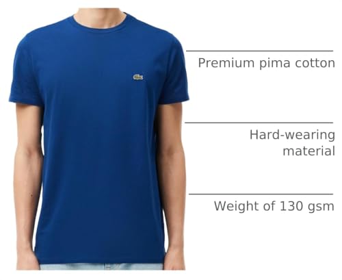 Image of Lacoste Men's Short Sleeve Pima Jersey Crew Neck Tee