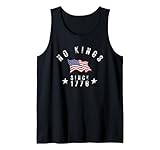 No Kings In America Since 1776 USA Flag 4th Of July Vintage Tank Top
