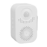 Hamwesh Motion Activated Voice Player, Long Lasting Battery Dual Detection Angles 120° and 20° Motion Sensor Sound Player, Custom Voice Recorder with Replaceable Recording for