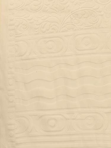 Image of AKHILAM Women's Brasso Saree With Unstiched Blouse Piece