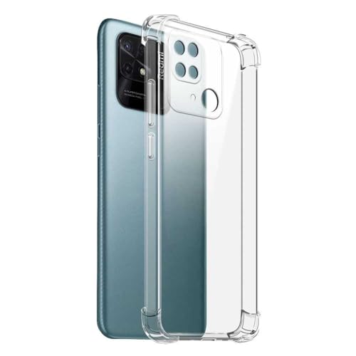 OcioDual Funda Protectora de TPU Compatible con Redmi 10C/Poco C40, Carcasa de Protección Transparente con Esquinas Reforzadas, Protección para la Cámara Trasera, Flexible en Silicona Gel